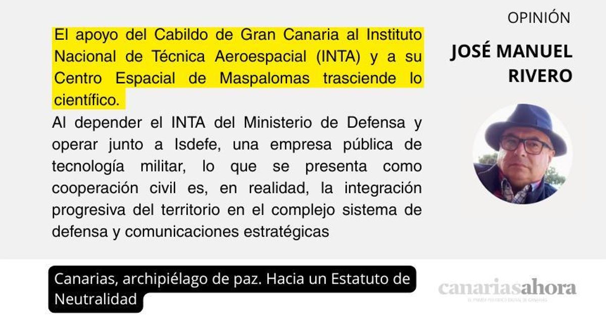 Canarias, archipiélago de paz. Hacia un Estatuto de Neutralidad