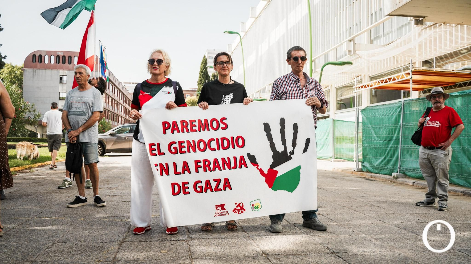 Concentración contra el genocidio en Palestina