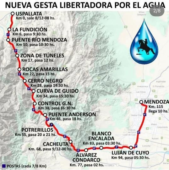“El agua no se negocia”, la caravana de protesta en Mendoza.