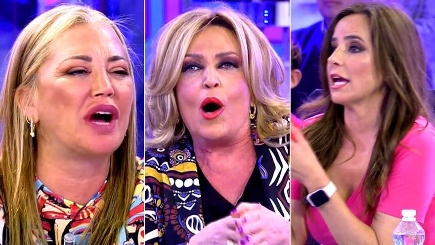 Duro enfrentamiento en 'Sálvame' de Belén Esteban con Carmen Alcayde: "¿Sabes qué vales para mí? Nada"
