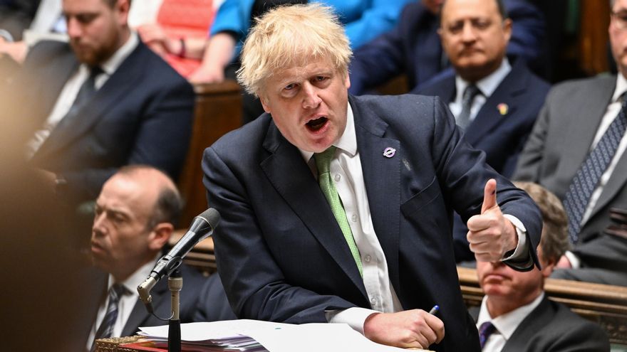 Boris Johnson en el Parlamento británico en una imagen de archivo.
