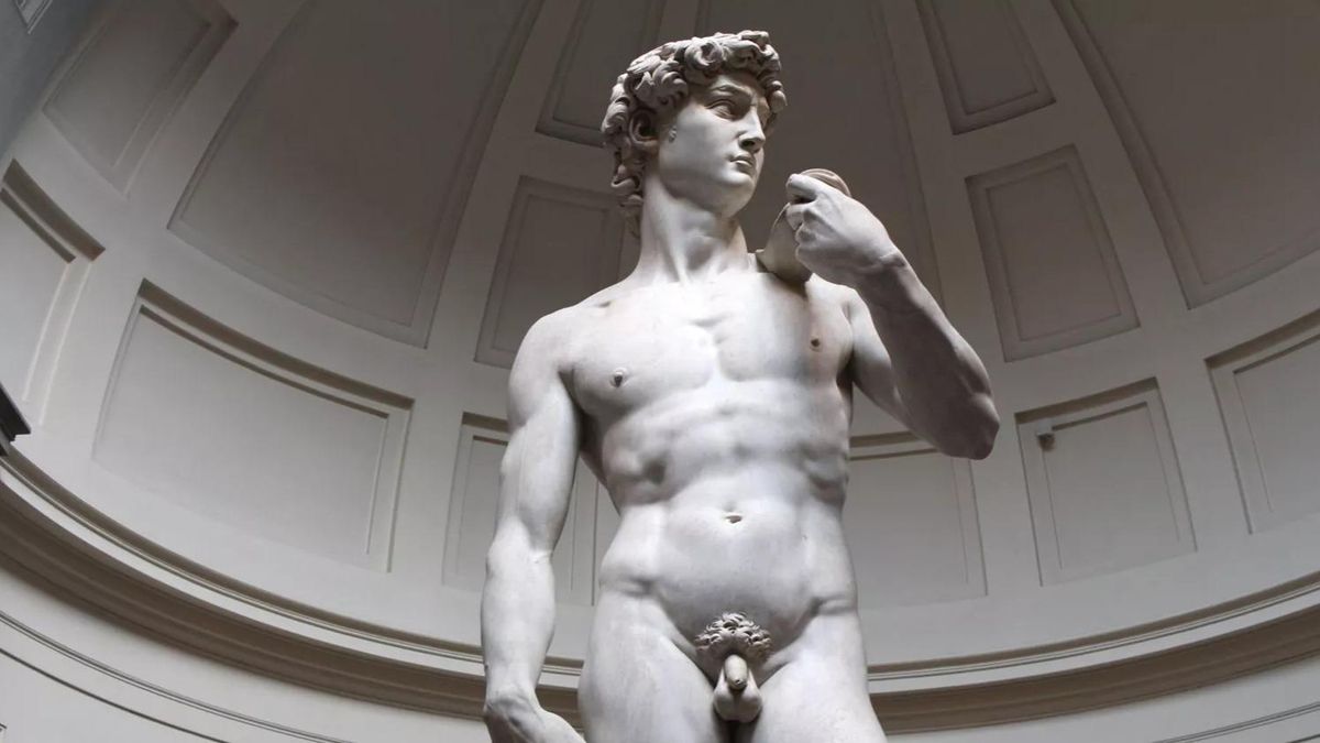 El David de Miguel Ángel, en Florencia.