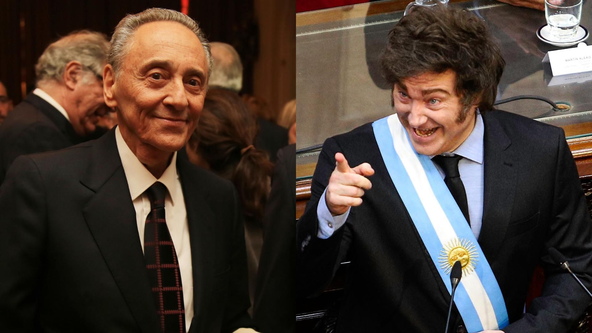 Héctor Magnetto y Javier Milei.