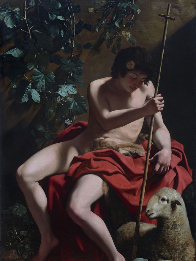 'San Juan en el desierto', obra de Caravaggio recién restaurada