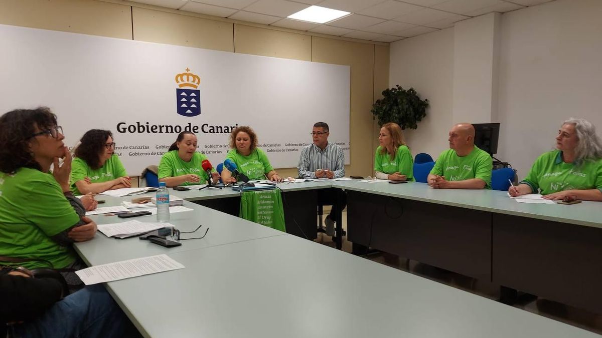 Representantes del comité de empresa de Bienestar Social.