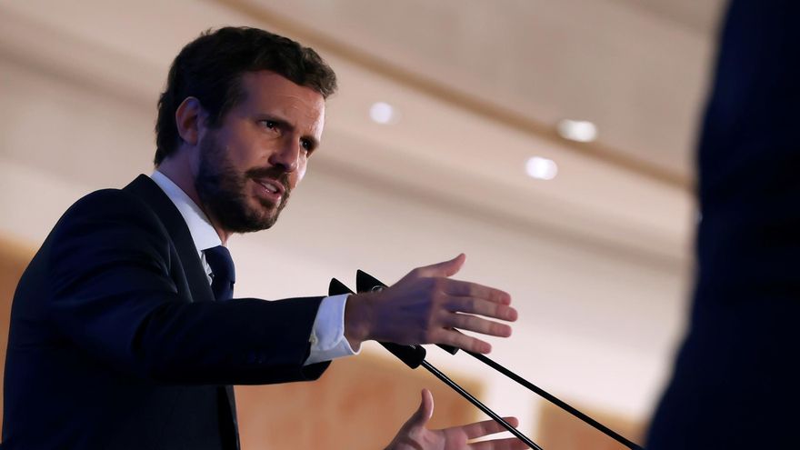 El presidente del PP, Pablo Casado.