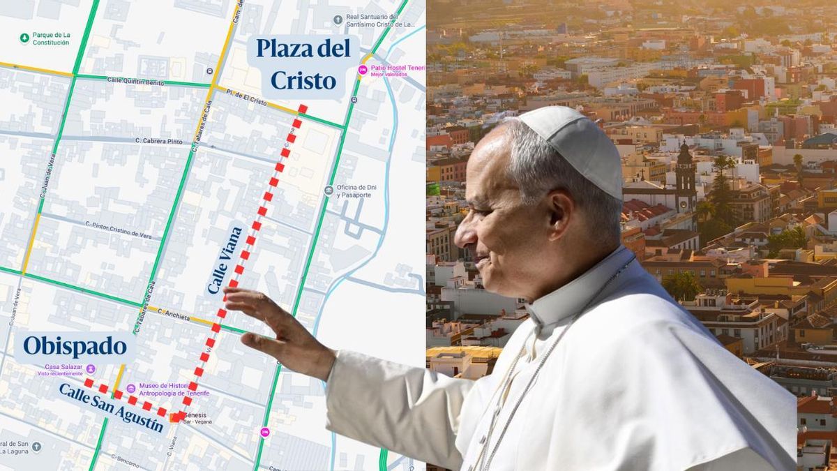 El Papa en La Laguna: recorrido, horarios, calles y aparcamientos afectados