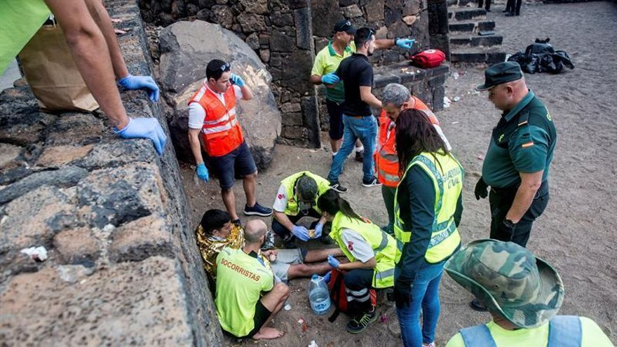 Ocho de los inmigrantes de la patera de Lanzarote podrían ser menores