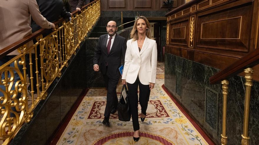 Cayetana Álvarez de Toledo a su llegada a una sesión plenaria extraordinaria, en el Congreso de los Diputados.