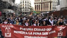 Manifestación en la capital bajo el lema #MadridNoSeVende