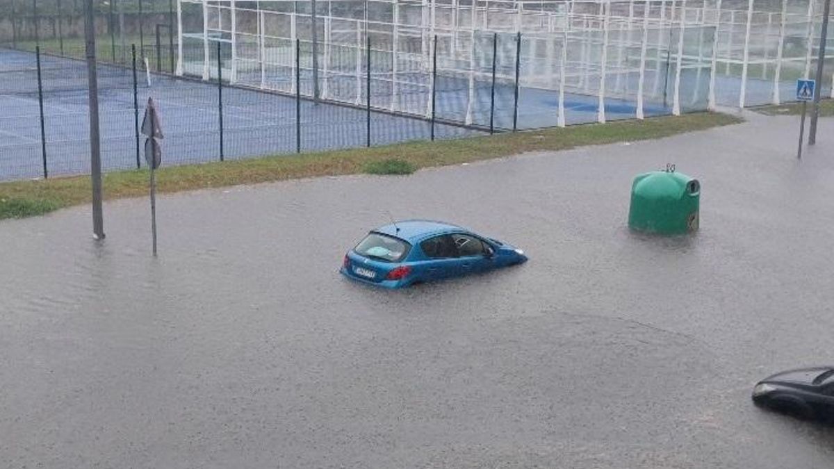 Inundaciones en Camargo por las lluvias torrenciales.