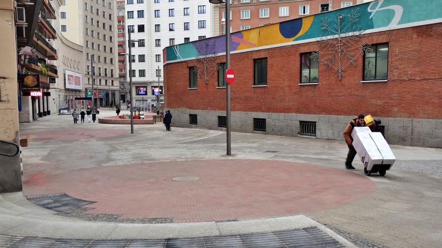 Las imágenes de la transformación peatonal en torno al mercado de Mostenses