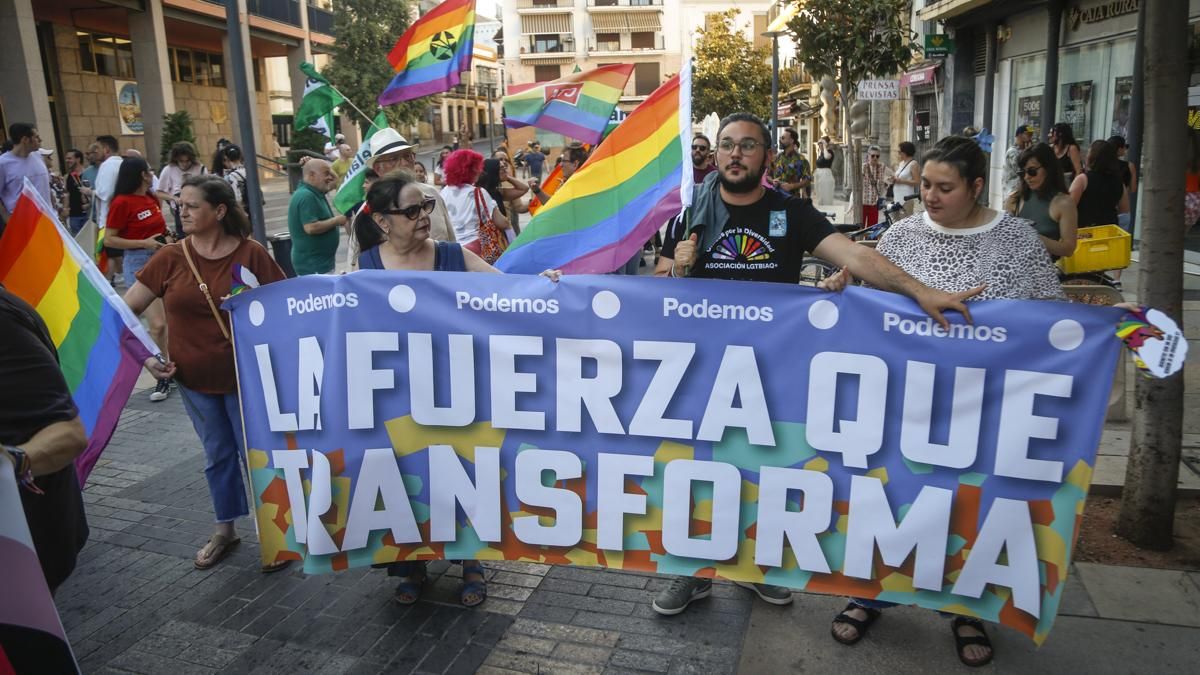 Marcha del Orgullo convocada por la Plataforma Córdoba por la Diversidad