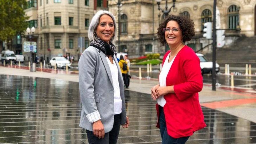 Ana Viñals y Eneritz de Madariaga, candidatas a las primarias de Podemos para Bilbao y Bizkaia