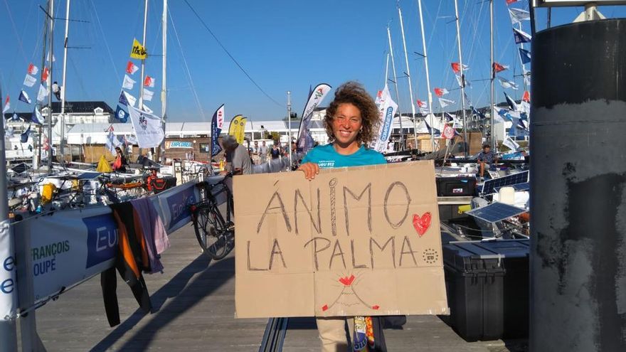 Los regatistas de la Mini Transat 2021 apoyan a La Palma desde Francia ante los efectos del volcán