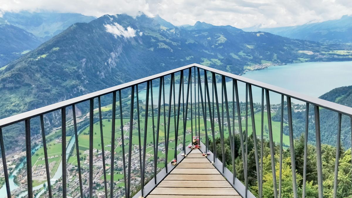El mirador Harder Kulm, en Interlaken (Suiza)