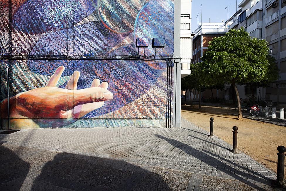 Proyecto Arte para todos, en el Polígono Sur de Sevilla.