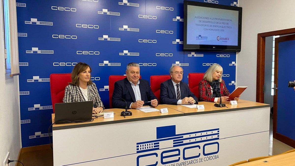 La patronal cordobesa presenta alegaciones a la propuesta inicial de planificación de la red eléctrica para el horizonte 2030