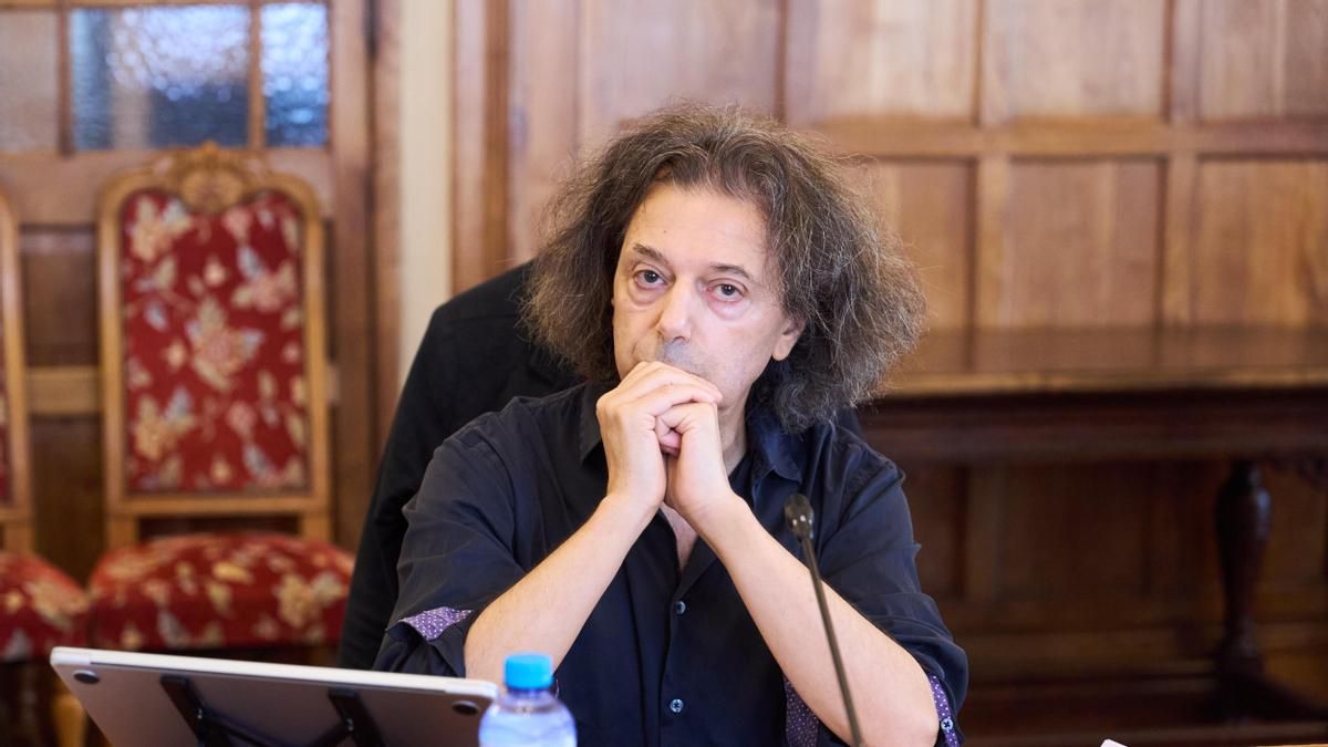 El escritor y filósofo Èric Sadin en la Universidad Internacional Menéndez Pelayo.