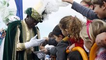 Imagen de la llegada de los reyes magos en las Islas Canarias