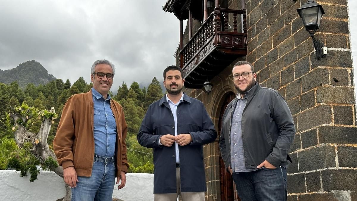 Borja Perdomo (c), Juanjo Neris (d) y Sergio Matos.