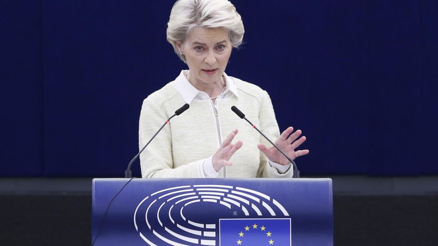 Ursula von der Leyen, este miércoles. EFE/EPA/JULIEN WARNAND