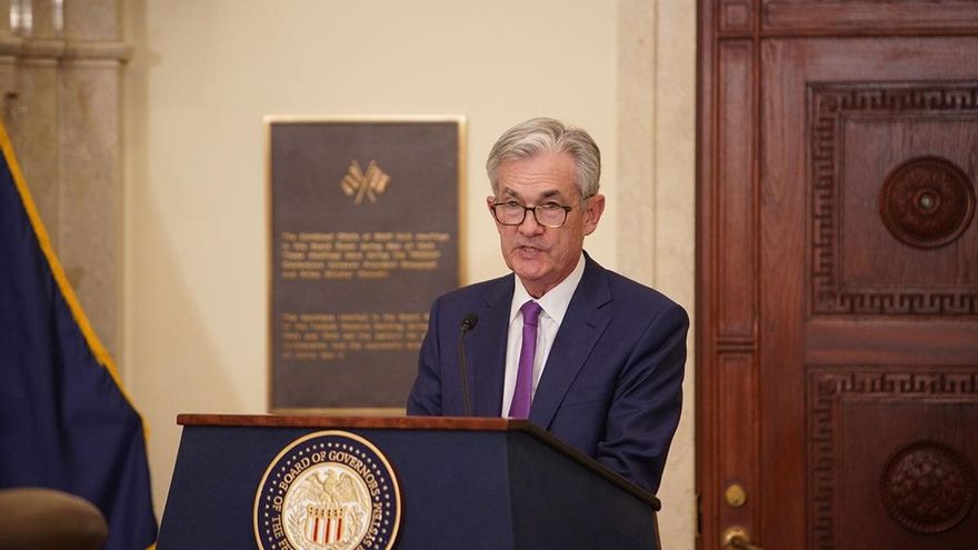 Jerome Powell, presidente de la Reserva Federal (Fed) de Estados Unidos, en una fotografía de archivo.