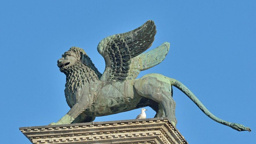 El famoso león alado de Venecia nació en China como guardián de una tumba Tang