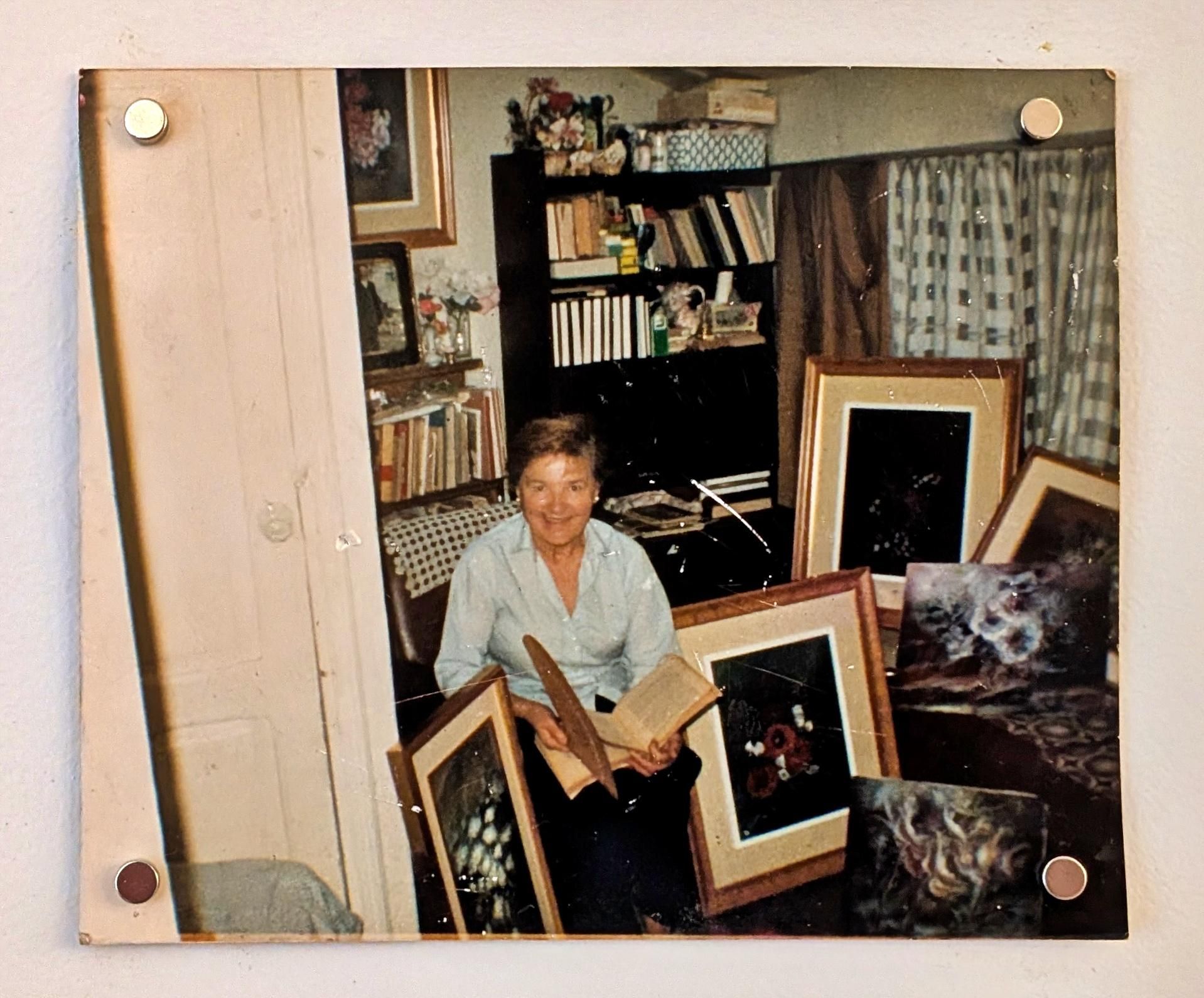 Una de las fotos de Fanny Gonmar, colocada en la primera exposición de su fundación