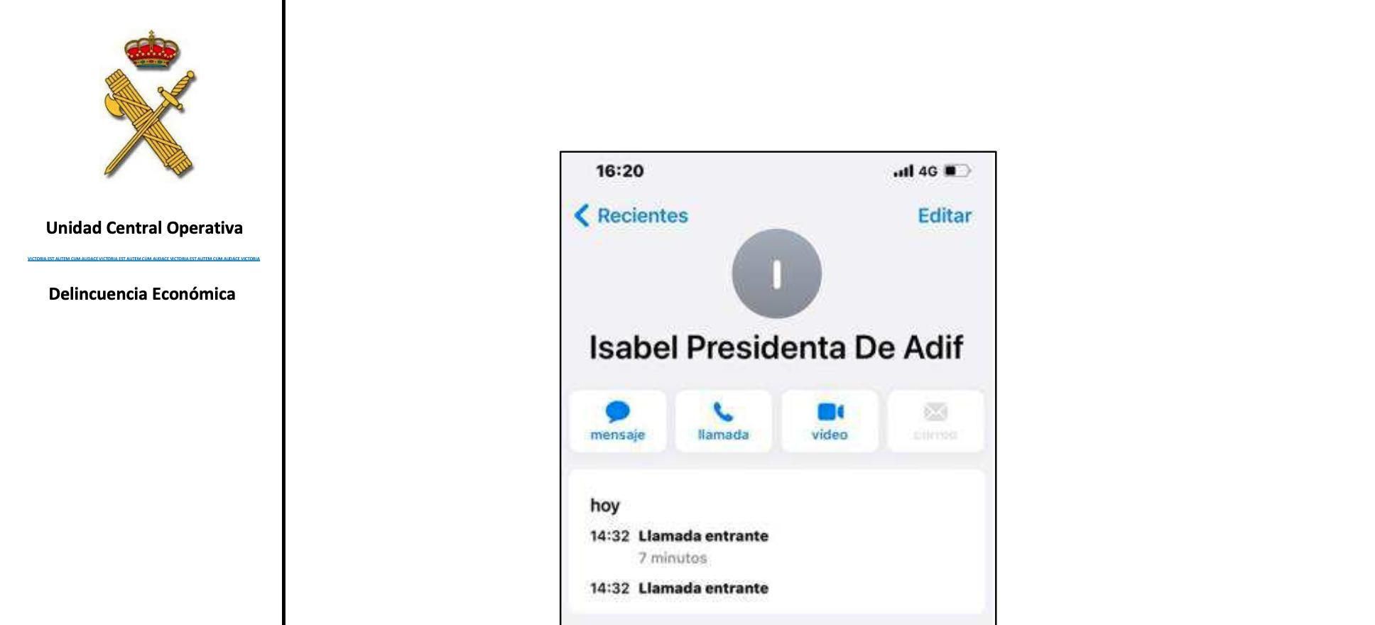 Captura de pantalla del teléfono de Koldo enviada a José Ruz.