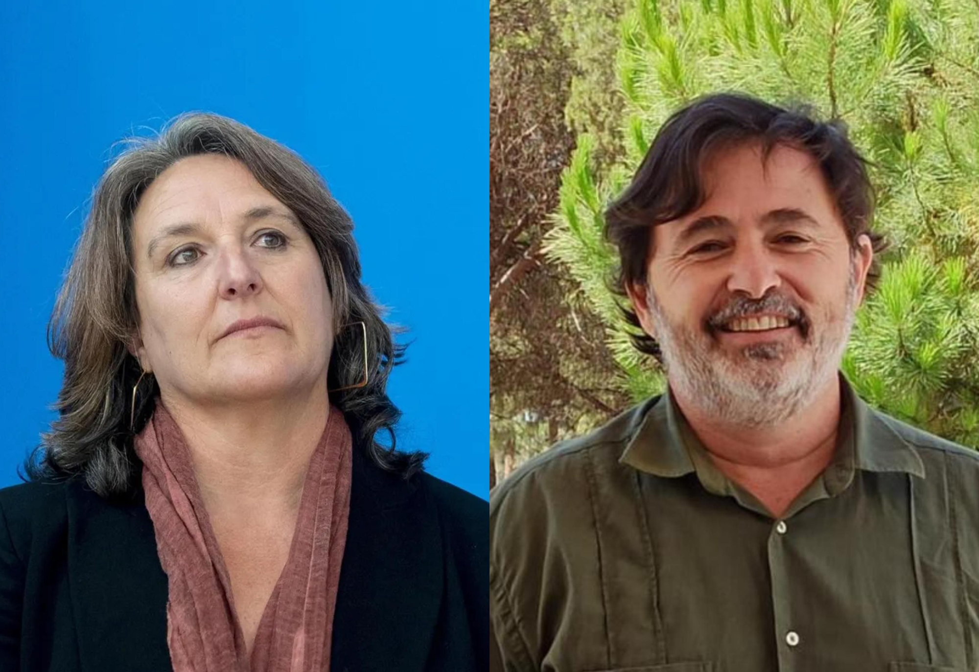 La fotoperiodista María Clauss y el periodista onubense Óscar Toro