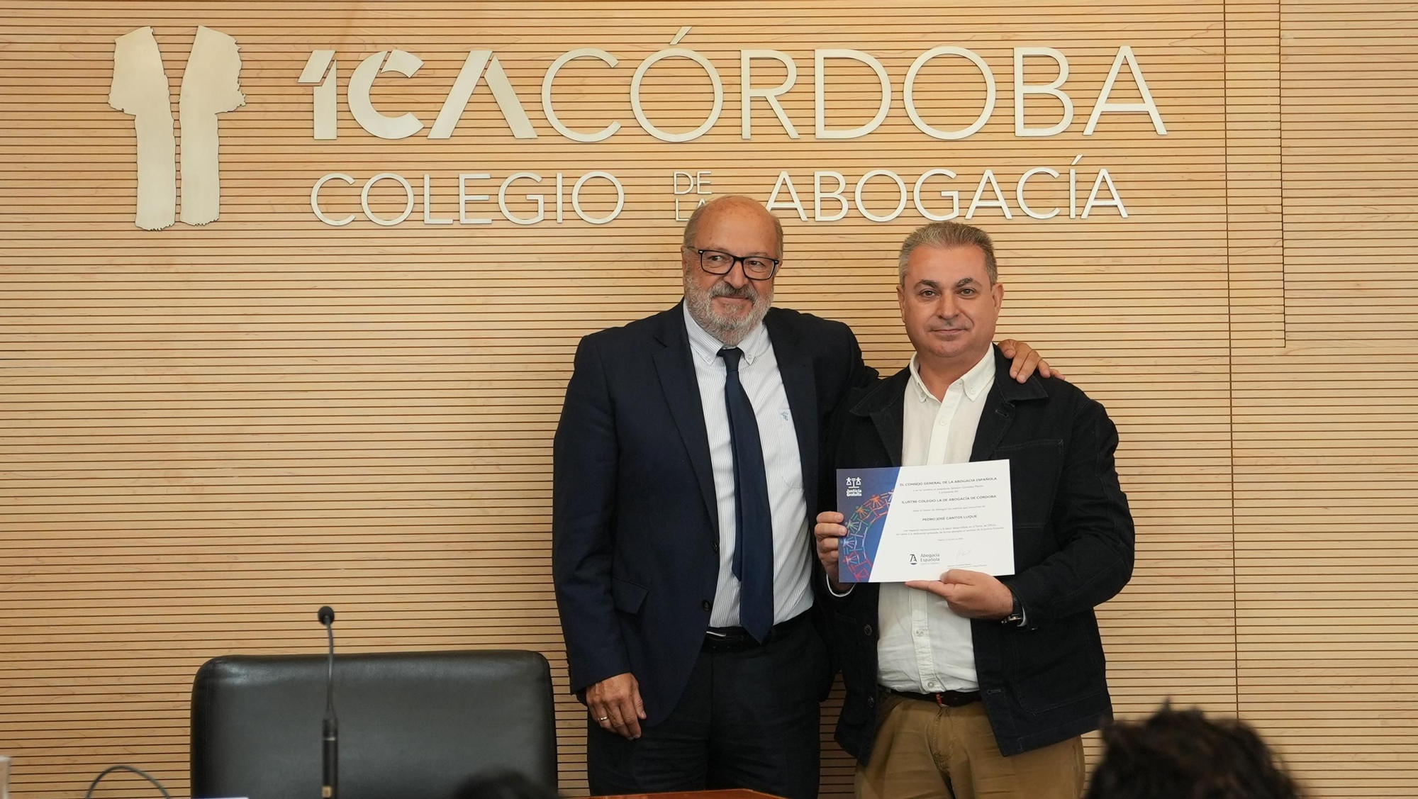 Acto institucional del Colegio de la Abogacía de Córdoba con motivo del Día de la Justicia Gratuita