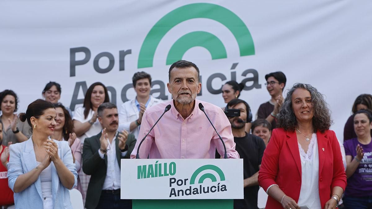 Mitin de Por Andalucía en la plaza de la Juventud de Córdoba
