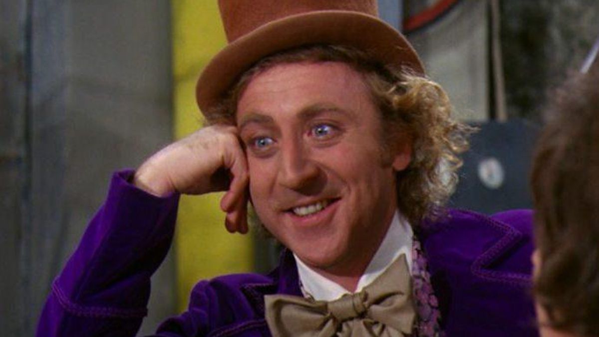 Gene Wilder en 'Un mundo de fantasía' como Willy Wonka.
