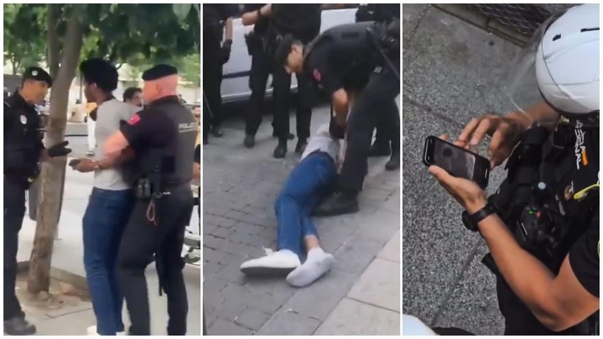 Detención, trifulca y borrado de vídeos: vecinos y colectivos de Lavapiés protestan por una discutida actuación policial