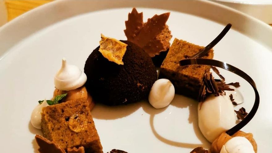 Bizcocho del Mar, postre con lubina Aquanaria