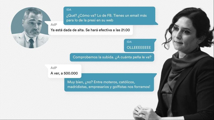 Ayuso y el conseguidor de Púnica: chistes sobre Parla, preguntas amañadas para Aguirre y "rojelios" por todas partes