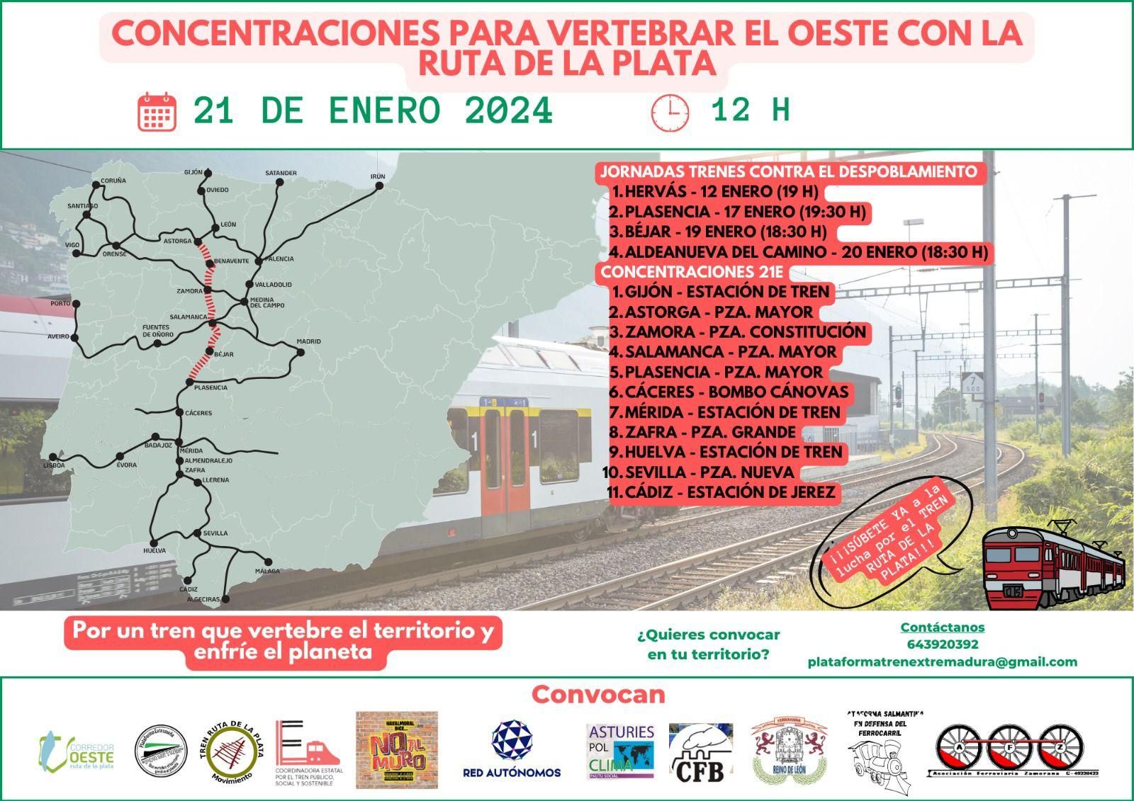 Movilizaciones 21 de enero Ruta de la Plata