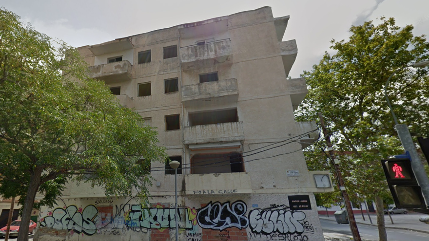 Estado del edificio en agosto de 2019