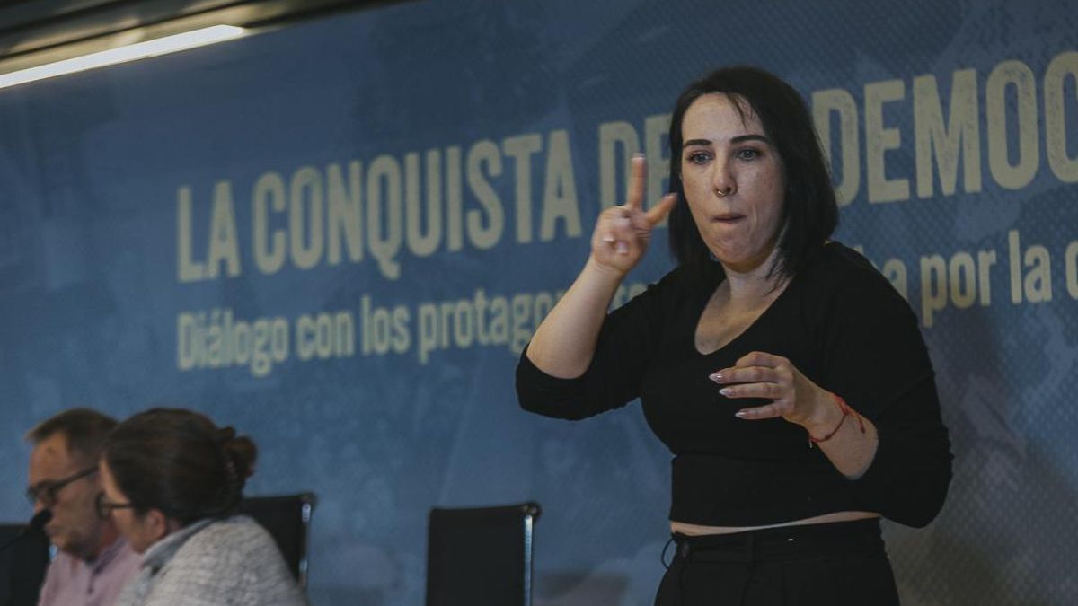 La jornada contó con dos intérpretes de Lengua de Signos