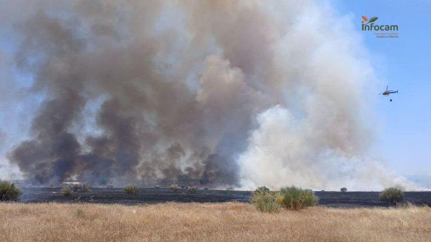Extinguido el incendio forestal declarado en Gamonal que llegó a estar en nivel 1