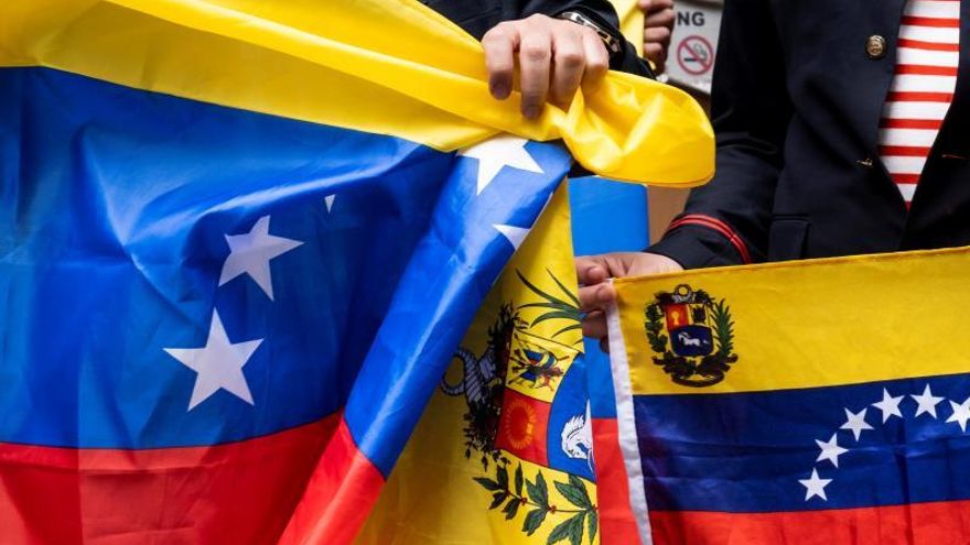 Venezolanos se manifiestan en Nueva York para apoyar a Guaidó y compatriotas