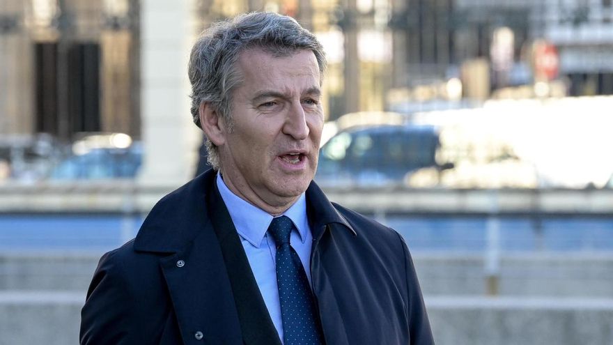 Archivo - El presidente del PP, Alberto Núñez Feijóo, a su llegada al XXIII Congreso Directivos CEDE