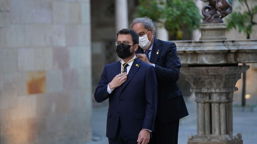 Aragonès toma posesión como president con el compromiso de hacer "inevitable" la autodeterminación