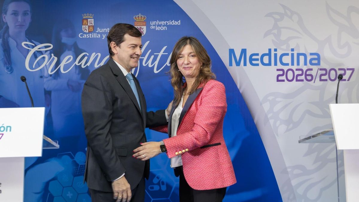 Mañueco bendice la Facultad de Medicina de la Universidad de León: "Todos hemos cumplido nuestra palabra"