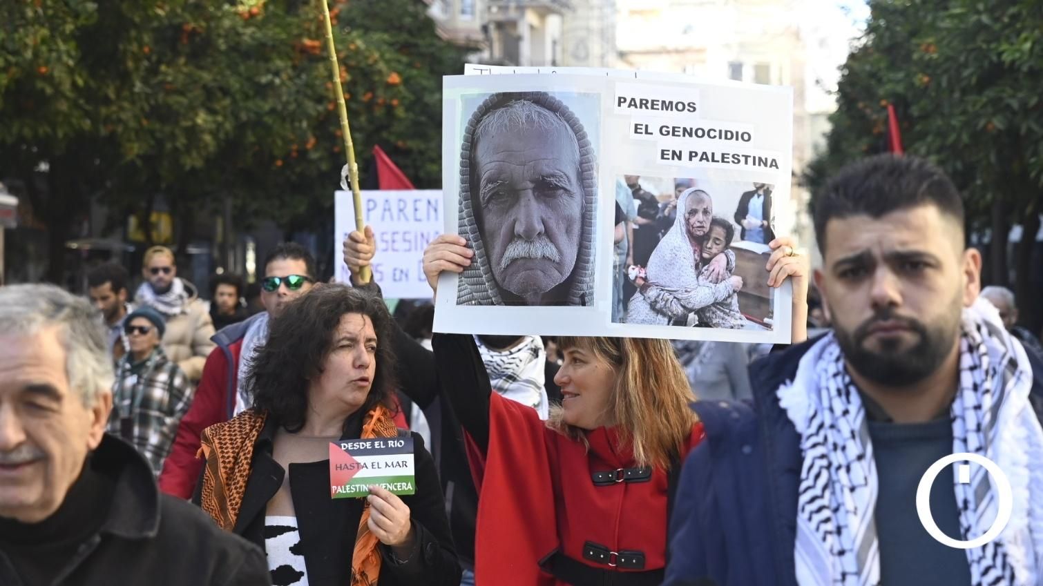 Manifestación por el pueblo Palestino.