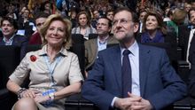 Esperanza Aguirre junto a Mariano Rajoy, en un acto del PP.