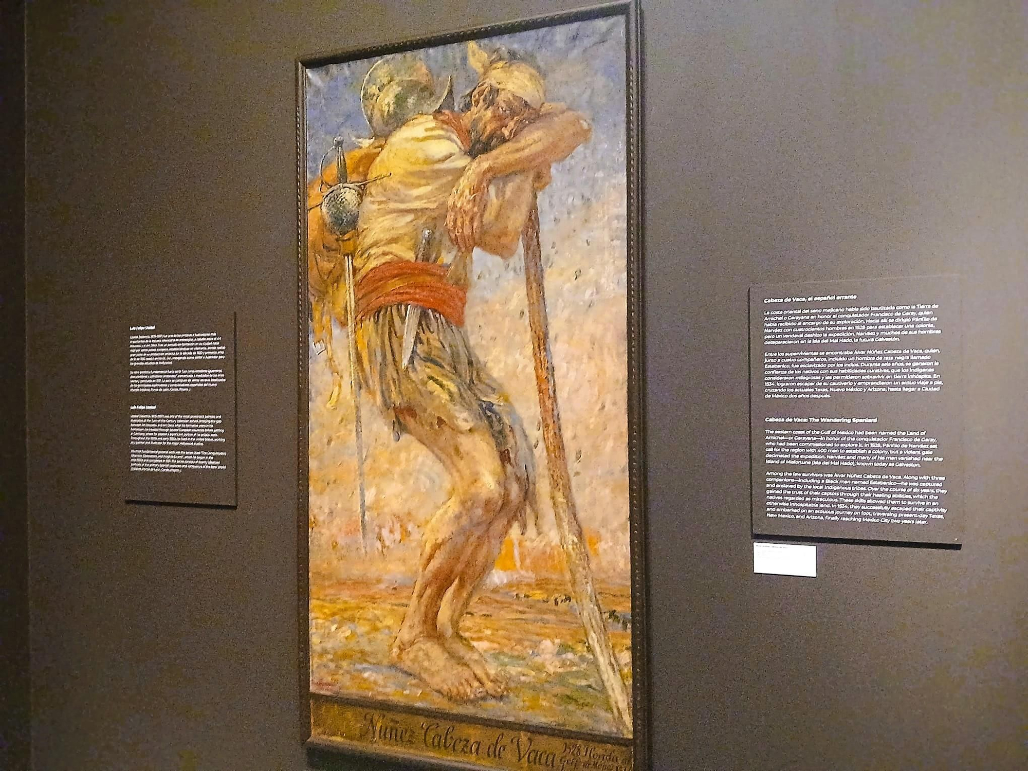 Álvar Núñez Cabeza de Vaca, explorador español. Luis Felipe Usabal Hernández, primer cuarto del siglo XX. Museo del Ejército