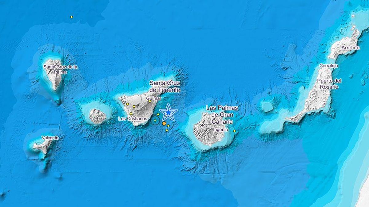 Temblores registrados por el IGN en Canarias en los primeros días de octubre