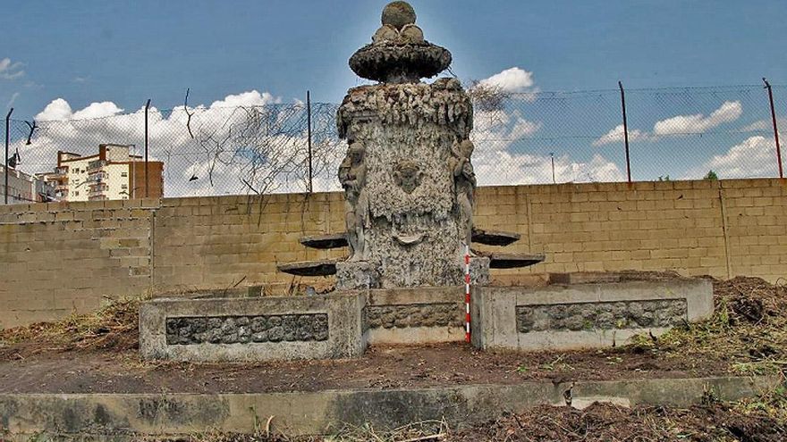 Aparece la olvidada Fontana de Armunia en Michaisa y el Ayuntamiento la restaurará para situarla en otro lugar